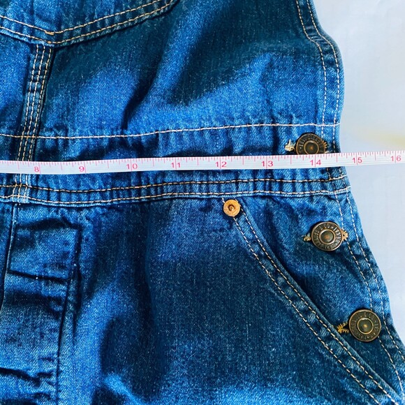 Levis Rare Vintage SF 207 Orange Tab Denim Blue Jeans Overalls Unisex Sz 12 - Picture 10 of 16